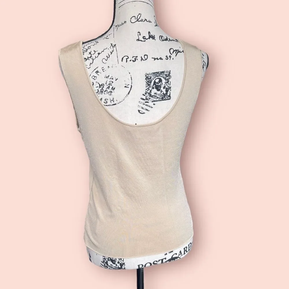 Roberto Cavalli 2003 cream tan bustier top - Picture 2 of 6